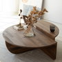 Hanah Home Podium Wood - Walnut Juego de mesa de centro